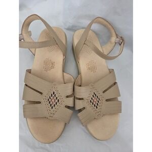 Sas Huarache Comfort Sandals Women's 8.5 W Tan Strappy Southwest